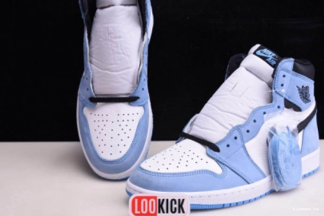 Cheap MAX UNIVERSITY RETRO 1 JORDAN BLACK WHITE AIR BLUE 555088-134 HIGH 0627